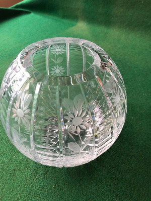 Crystal ball vase new
