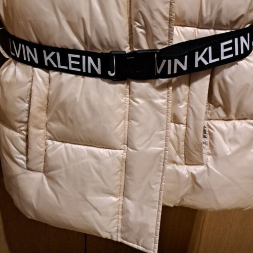 Calvin Klein puffer jacket gold like new, size L