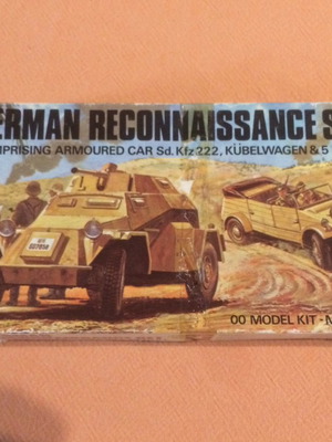 Airfix German recon kit new, original 80s set