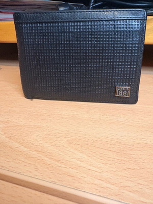Cerruti 1881 men's wallet used, black leather