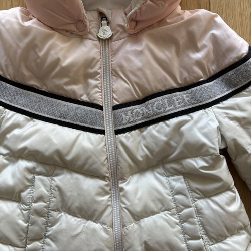 Moncler kids jacket like new, size 2-3 years, white and pink