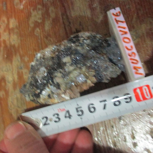 Muscovite Magnetite mineral new, rare Greek Milos