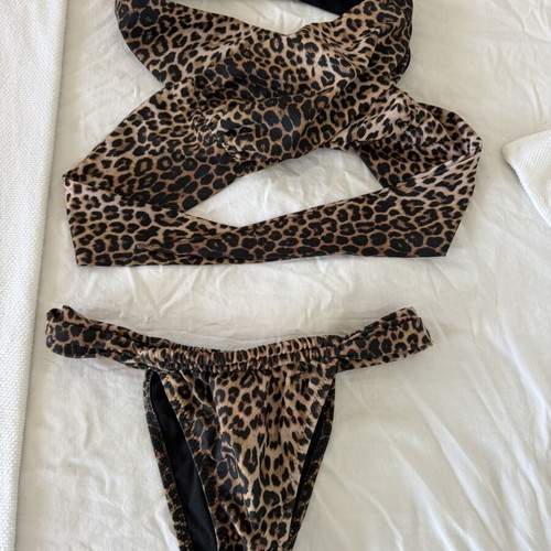 Vassia Kostara bikini set like new, brown, sizes S and M