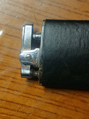 Omega Vintage Lighter Made in Japan used 1950-1960 with leather