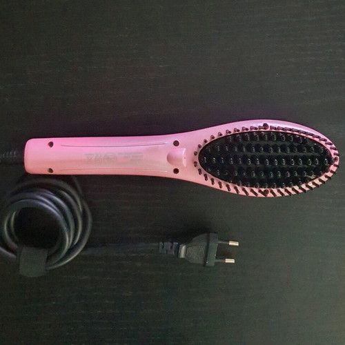 Electric hair brush used 55W for straightening with temperature control