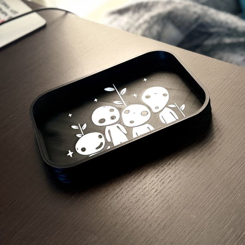 Kodama Forest Spirits Tray Studio Ghibli Inspired, new