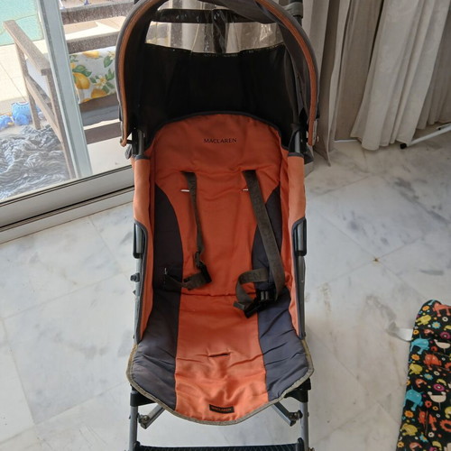 Maclaren Quest stroller used with accessories