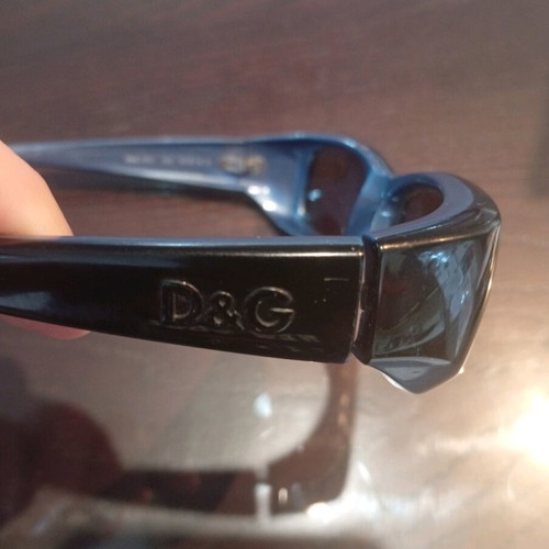 Dolce & Gabbana men's sunglasses used, 1990s, black and blue