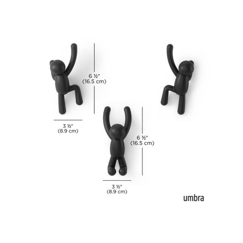 Buddy hanger set of 3, like new, multicolor by Umbra