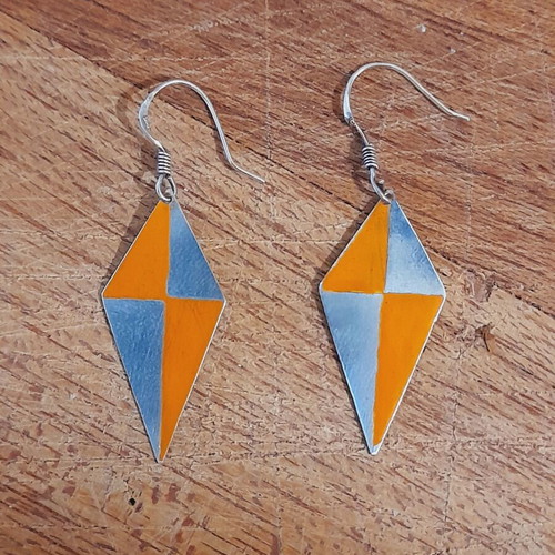 Silver earrings new, 925 sterling silver