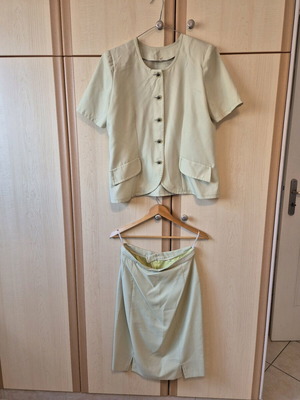 Set of 3 pieces shirt, trousers and skirt like new, size 50