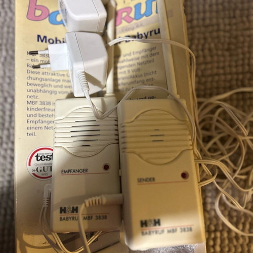 H&H Hartig & Helling 2-Channel Wireless Baby Monitor Like New