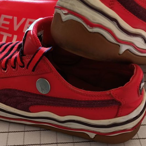 Puma California shoes used, size 40, red sneakers
