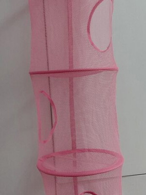 IKEA PS FÅNGST hanging storage organizer like new, mesh fabric, 6 compartments