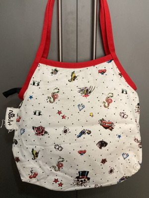 Fabric shoulder bag like new