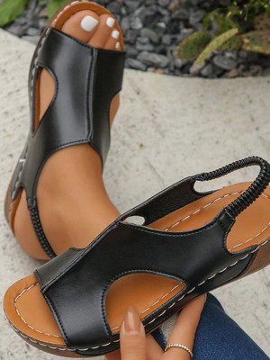 Women's sandals new anatomical, black, size 41