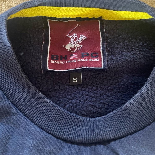 Beverly Hills Polo Club sweatshirt used, blue, size small