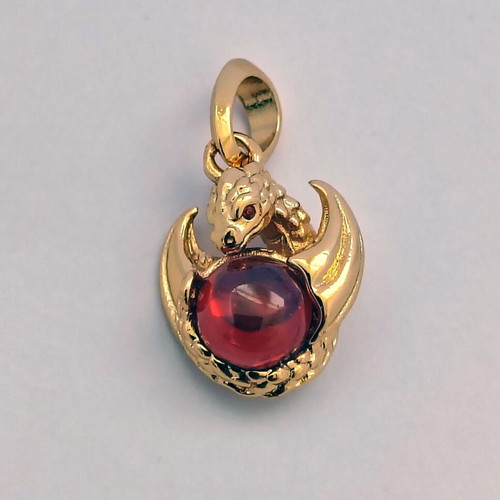 Charm Game of Thrones Dragon Fire silver, new