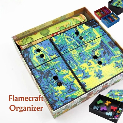 Flamecraft Board Game Organizer new, 3D printed insert