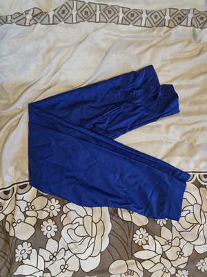 Bodymove kids leggings like new, blue, ages 10-11