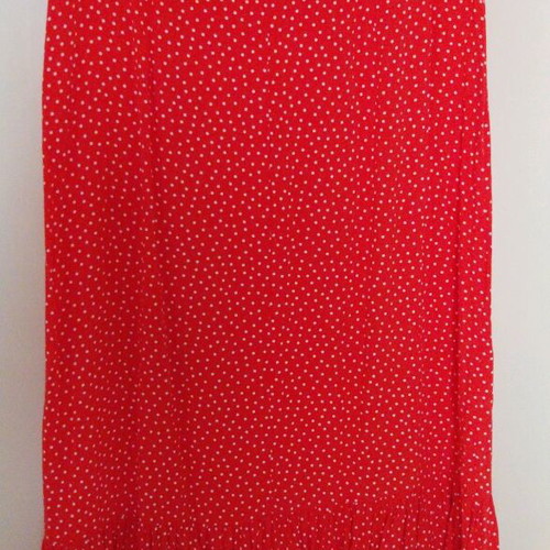 ZARA set skirt XS and crop top S polka dot like new, red and white