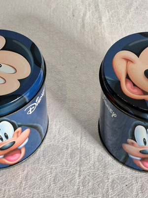 Μεταλλικά κουτιά αποθήκευσης Disney μεταχειρισμένα, σετ 2 τεμαχίων