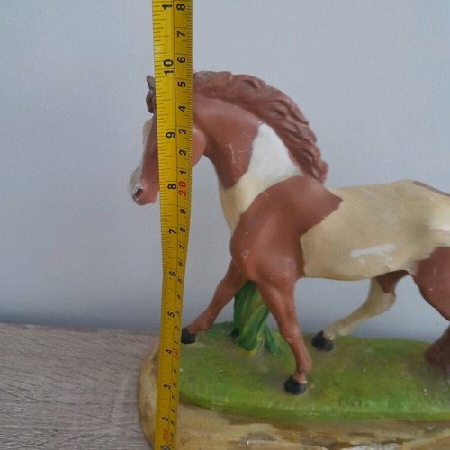 Wax horse used with minor damages