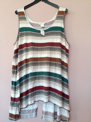 Monroe Main Plus Size Boho Ethnic Sleeveless Top New