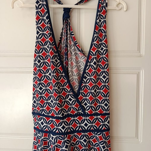 Vintage top with geometric pattern, like new, size S