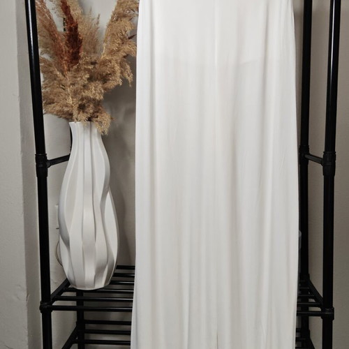 Libelloula White High-Waisted Palazzo Pants like new, Large