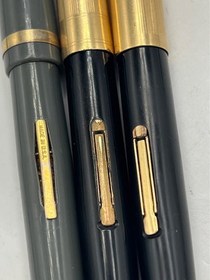 Lot of 3 vintage pens Waterman and Sylvania USA used