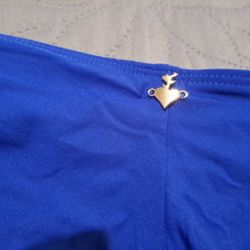 SugarFree blue bikini bottom used, size S with side ties