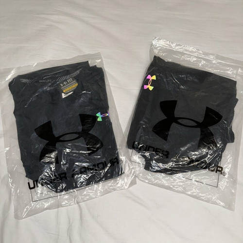 Under Armour HeatGear reflective t-shirt and shorts set, medium