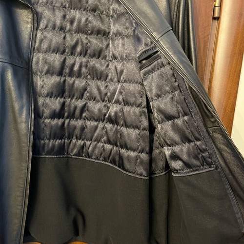 Leather jacket unused xl black