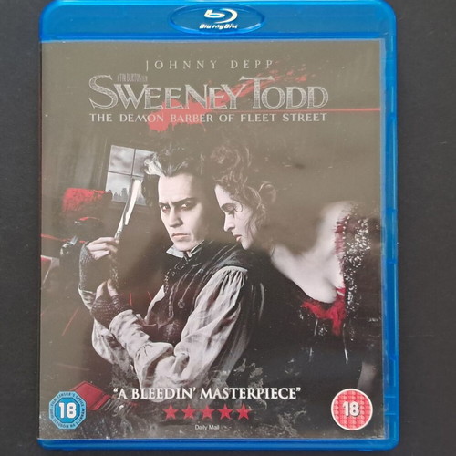 Sweeney Todd Blu-Ray like new with English subtitles
