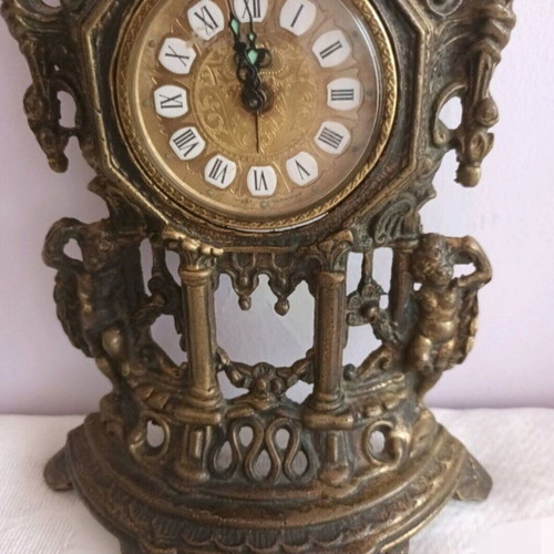 German brass clock 23x16 cm