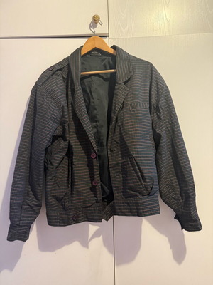 Checked vintage jacket C&A used, multicolor, size M
