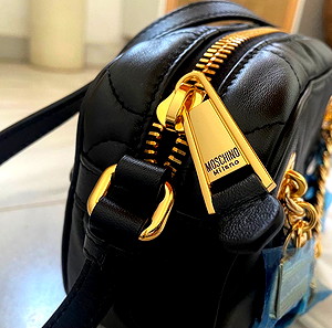 Moschino Couture! Milano δερμάτινη γυναικεία τσάντα