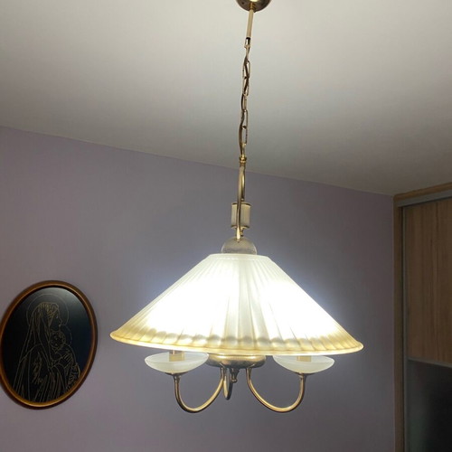 Glass ceiling lights used, pack of 3 for living room and bedroom