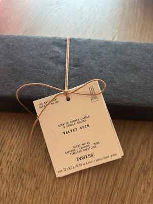 Zara candle and holder new