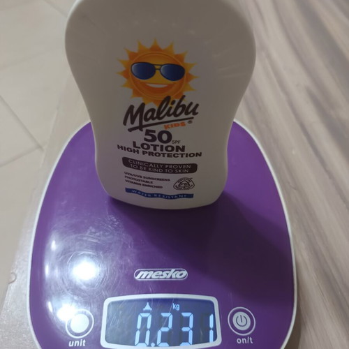 Malibu Kids Sunscreen Lotion SPF 50 200 ml new, water resistant