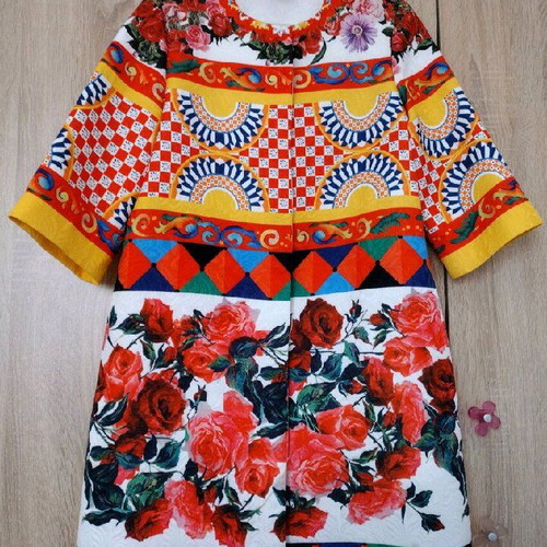 Primavera coat colorful like new, spring-summer with lining