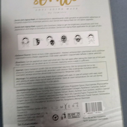 Sornie collagen face masks new, pack of 4, anti-aging