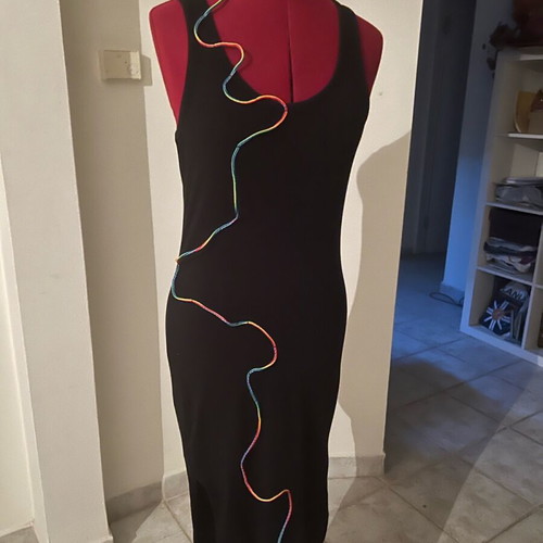 Dress with handmade design one size new