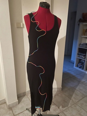 Dress with handmade design one size new