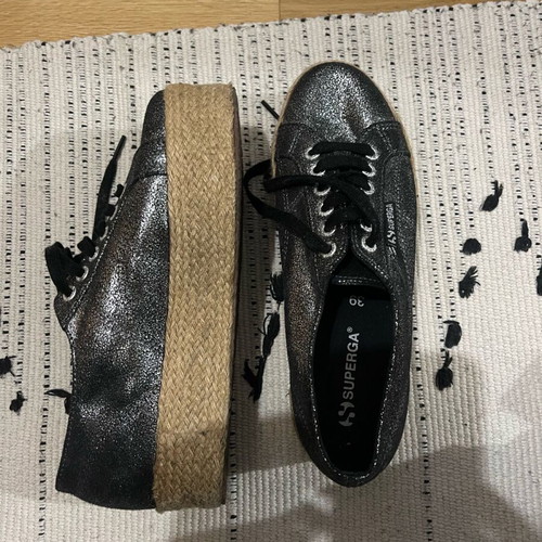 Superga Espadreilles size 39 grey, like new