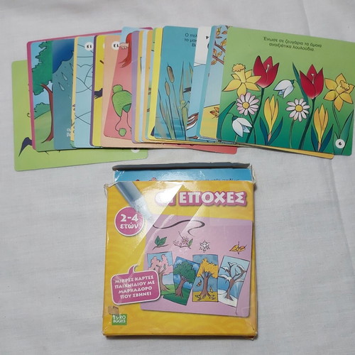 Educational Activity Cards "The Seasons" Eurobooks used, ages 2–4