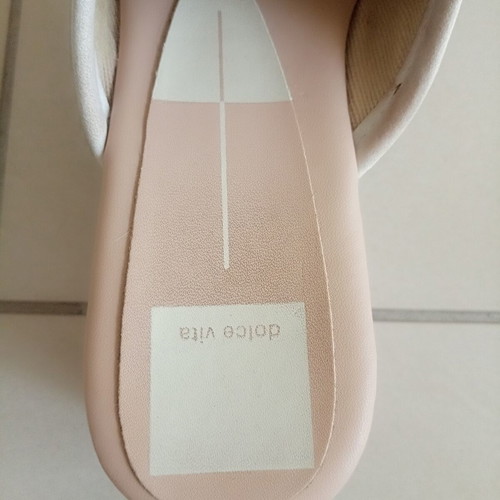 Dolce Vita Closen Clogs used, bone nubuck leather, wooden sole, size 38