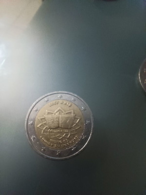 Ireland 2 euro 2007 Rome coin used