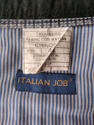 Chinos παντελόνι ανδρικό Italian Job μεταχειρισμένο, μέγεθος 44